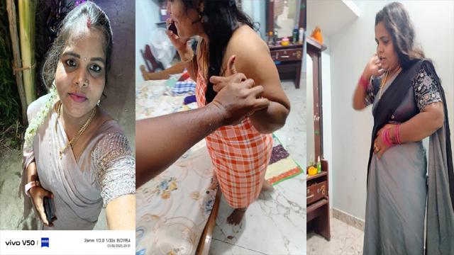 Tamil Aunty fucking with secret lover while husband in abroad